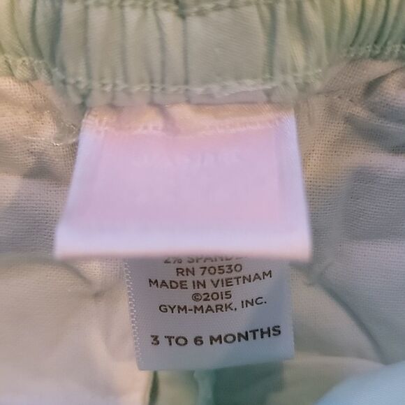 JANIE AND JACK MINT GREEN PANTS, SIZE 3-6 MONTHS - Picture 3 of 6